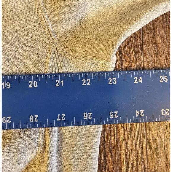 VINTAGE David Letterman Late Show Sweater Adult Large Gray Sweatshirt Distressed - Picture 5 of 8